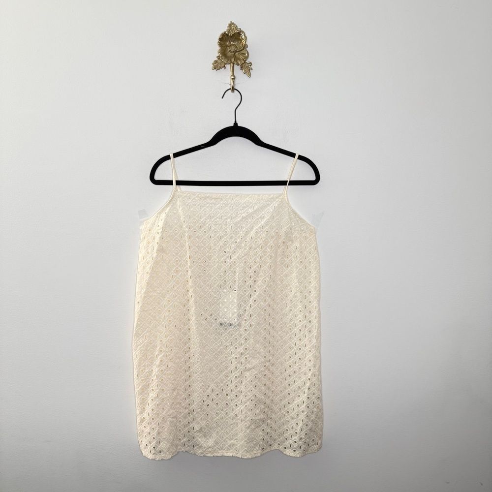 Vitamin A Eyelet Coverup Mini Dress XL